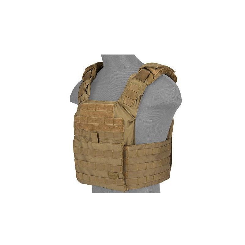 Chaleco plate carrier spac TAN 1000D