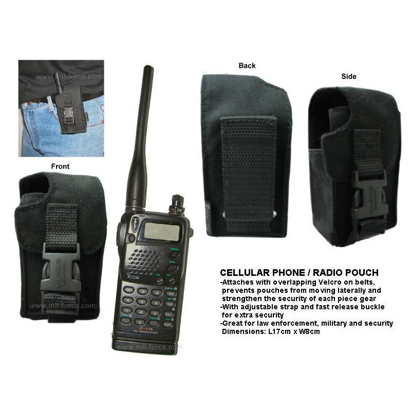 Pouch Radio Negro MIL FORCE