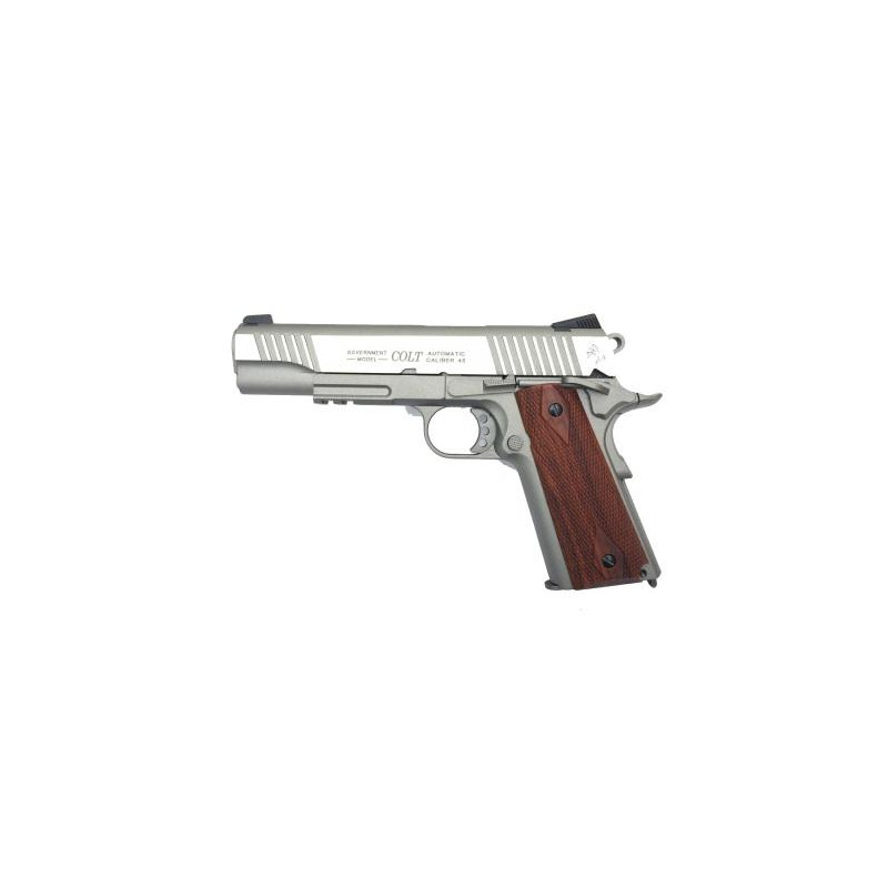Pistola Colt 1911 Plata CO2 CYBERGUN