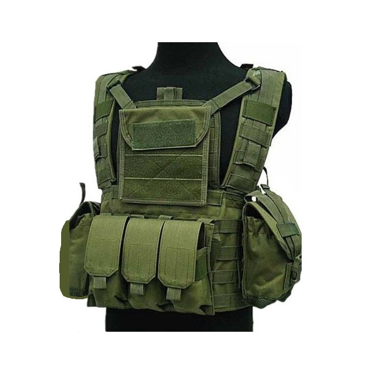 Chaleco Verde Tactico Scout Vest Set Completo